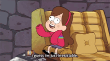 Can'T Resist This GIF - Gravity Falls Mabel Pines I Guess Im Just Irresistable GIFs