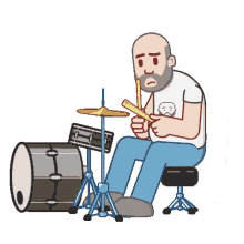 drums toilet musician drummer practice