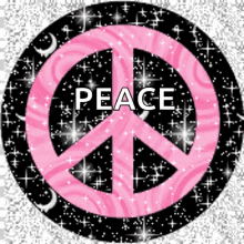 peace peace sign logo sparkle glitters
