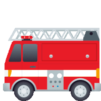 Fire Engine Travel Sticker - Fire Engine Travel Joypixels Stickers