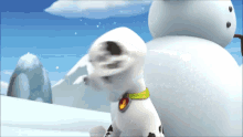 paw patrol snow snowman marshall