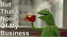 Kermit None Of My Business GIF - Kermit None Of My Business Idc GIFs