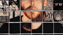 collage abstract portrait album cover iii album