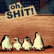 Oh Shit Penguins GIF - Oh Shit Penguins Penguins Of Madagascar GIFs