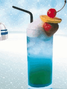 snow party drinks cocktails