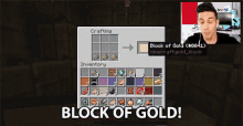 Block Of Gold Blocks GIF - Block Of Gold Blocks Crafting GIFs