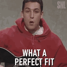 What A Perfect Fit Adam Sandler GIF - What A Perfect Fit Adam Sandler Saturday Night Live GIFs