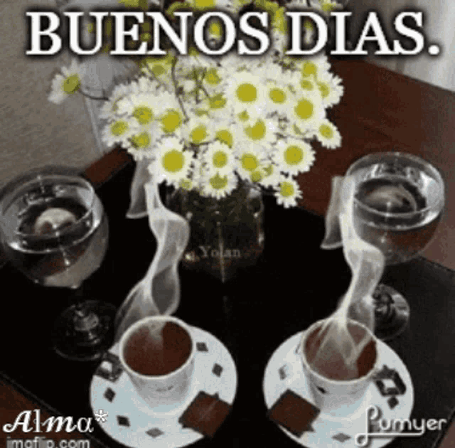 Buenos Dias Cafe GIF - Buenos Dias Cafe Flowers - Descubre & Comparte GIFs