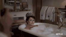 Bath Tub Helena Bonham Carter GIF - Bath Tub Helena Bonham Carter Princess Margaret GIFs