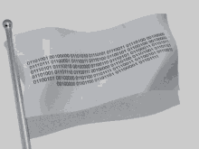 Waving Flag Binary Code GIF - Waving Flag Binary Code Secret Message GIFs