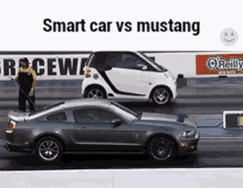 Smart Car Smart Car Vs Mustang GIF - Smart Car Smart Car Vs Mustang GIFs