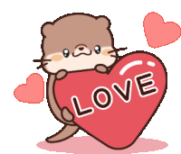 Otter Love Sticker - Otter Love Stickers