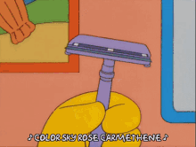Homer Shaving GIF - Homer Shaving Rainbow GIFs