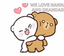We Love Nann And Grandad Bear GIF - We Love Nann And Grandad Bear Hug GIFs