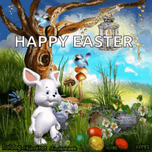 Happy Easter Bunny GIF - Happy Easter Bunny Eggs GIFs