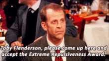 Toby Flenderson Extreme Repulsiveness Award GIF - Toby Flenderson Extreme Repulsiveness Award The Office GIFs