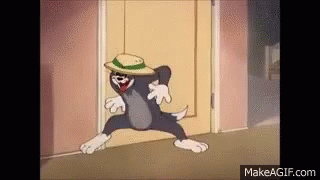 Sneaky Tom And Jerry GIF - Sneaky Tom And Jerry Door - Discover & Share GIFs