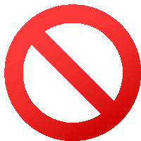 Prohibited Symbols Sticker - Prohibited Symbols Joypixels Stickers