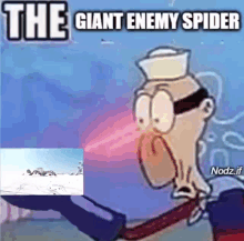 Giant Enemy Spider Jerma985 GIF - Giant Enemy Spider Jerma985 Big Chungus GIFs