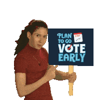 Plan To Go Vote Early Protest Sticker - Plan To Go Vote Early Vote Protest Stickers