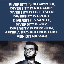 Abhiit Naskar Diversity Is No Gimmick GIF - Abhiit Naskar Naskar Diversity Is No Gimmick GIFs
