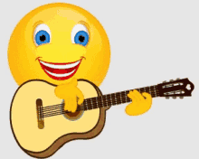 Emoji Guitar GIF - Emoji Guitar Smiley GIFs