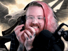 marachime skinnyghost adam koebel from magic the gathering stream after twitch con19 see my giphy page for source clip