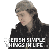 Cherish Simple Things In Life Timothée Chalamet Sticker - Cherish Simple Things In Life Timothée Chalamet Dont Look Up Stickers