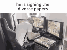 Sb737 Divorce Papers GIF - Sb737 Divorce Papers He Is Signing The Divorce Papers GIFs