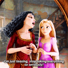 Rapunzel Not Serious GIF - Rapunzel Not Serious Stop Taking Everything So Seriously GIFs