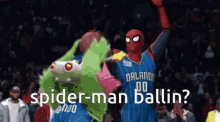 Spider Man Ballin GIF - Spider Man Ballin Basketball GIFs