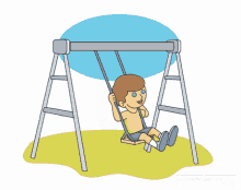 Playing Swing Playground GIF - Playing Swing Playground Kid GIFs