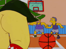 Groundskeeper Willie Basketball GIF - Groundskeeper Willie Basketball Simpsons GIFs