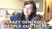 Crazy Generous People Out There Hannah Fawcett GIF - Crazy Generous People Out There Hannah Fawcett Laughingpikachu GIFs