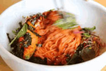 비빔국수 비비기 젓가락 GIF - Bibimguksu Korean Spicy Cold Noodlec GIFs