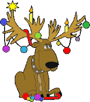 Reindeer Christmas Sticker - Reindeer Christmas Cute Stickers
