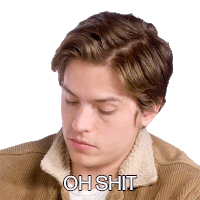 Oh Shit Dylan Sprouse Sticker - Oh Shit Dylan Sprouse Harpers Bazaar Stickers