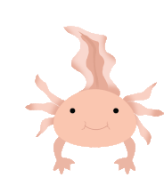 Axolotl Happy Sticker - Axolotl Happy Axolotl Swimming Stickers