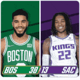 Boston Celtics (38) Vs. Sacramento Kings (13) First-second Period Break GIF - Nba Basketball Nba 2021 GIFs