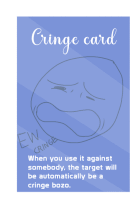 Cringe Card Dieggogames Sticker - Cringe Card Card Cringe Stickers