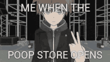 Me When The Poop Store Opens Makoto Naegi Dance GIF - Me When The Poop Store Opens Poop Store Makoto Naegi Dance GIFs
