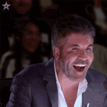 Laughing Out Loud Simon Cowell GIF - Laughing Out Loud Simon Cowell Britains Got Talent GIFs