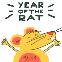 Year Of The Rat Chinese New Year Sticker - Year Of The Rat Chinese New Year 2020 Stickers