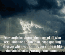 Sun Breaking Through Cloud Youre Smile GIF - Sun Breaking Through Cloud Youre Smile GIFs