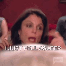 I Just Fell Asleep Real Housewives Of New York GIF - I Just Fell Asleep Real Housewives Of New York Rhony GIFs
