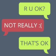 Texting Ru Ok GIF - Texting Ru Ok World Suicide Prevention Day GIFs