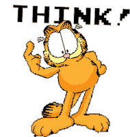 Garfield Garfield Thinking Sticker - Garfield Garfield Thinking Garfield Think Stickers