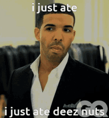 Deez Nuts Drake GIF - Deez Nuts Drake Eating GIFs