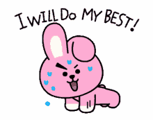 bt21 i will do my best exercise working out