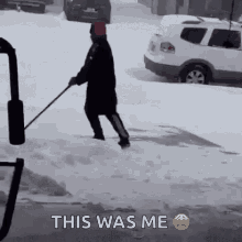 This Was Me Snow Shovel GIF - This Was Me Snow Shovel Fail GIFs